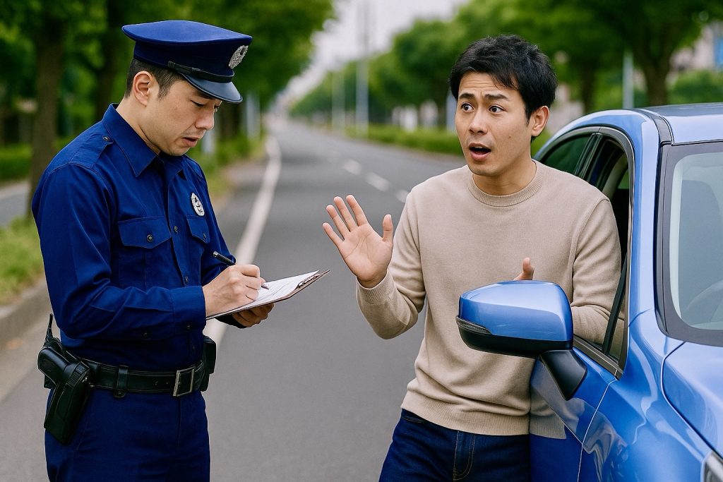 サイドミラーに接触したら警察に連絡すべき？