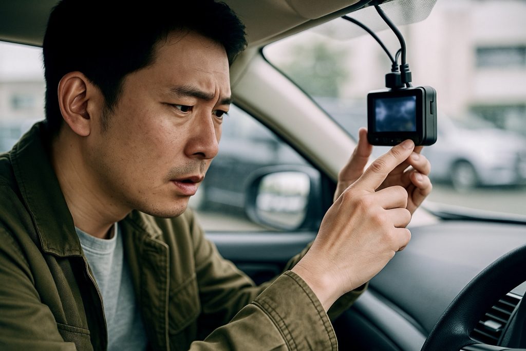 ドラレコに映るが意味ないのか？