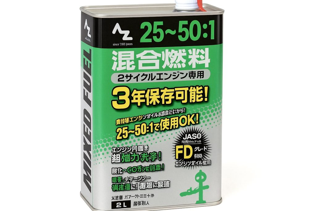 混合ガソリン25対1の作り方と計算方法