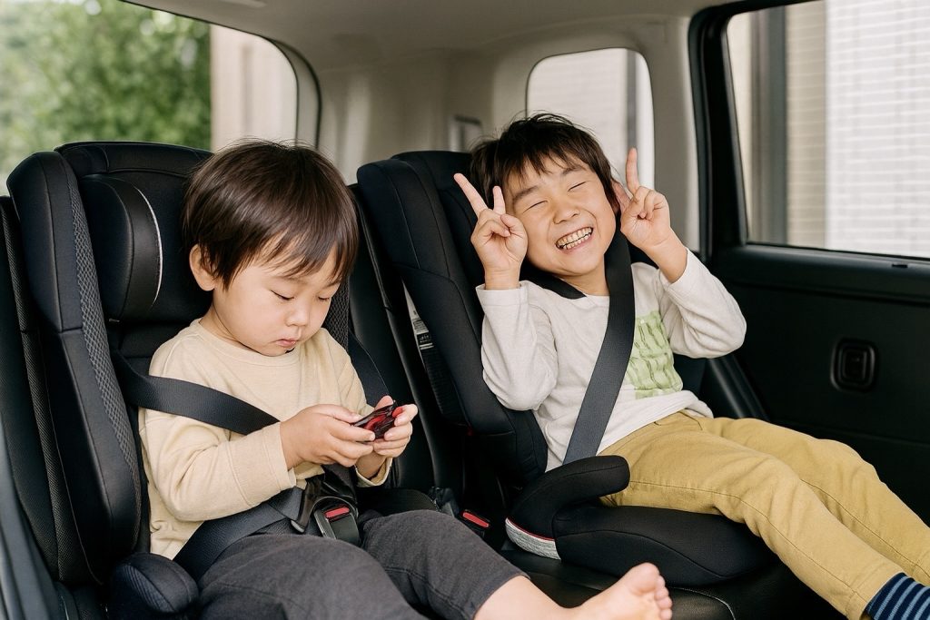 幼児〜学童期は前向き・ジュニアシートへ