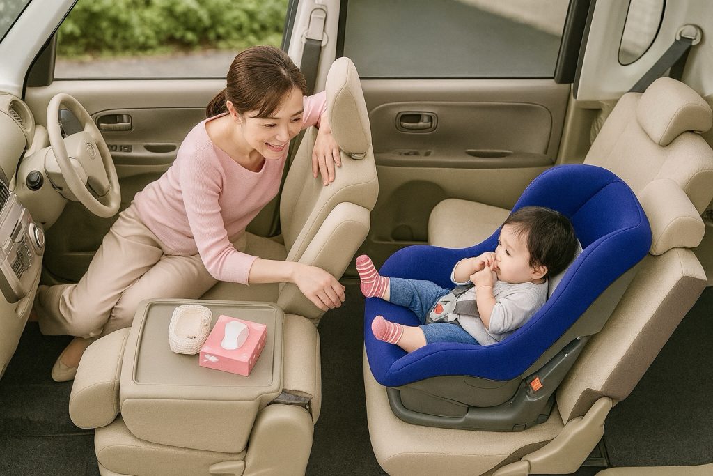 助手席後ろ(左側)に付けるメリット