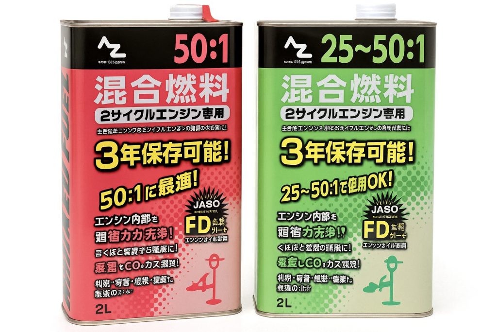 草刈機における25対1と50対1の使い分け