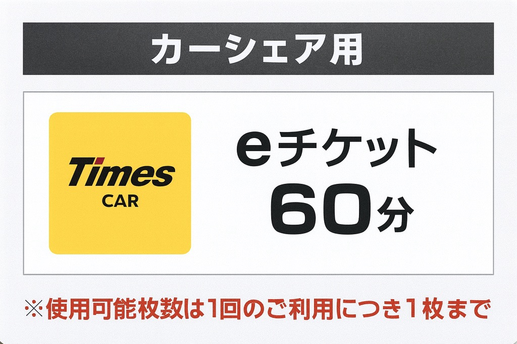 60分のチケットで6時間以上利用した場合の料金