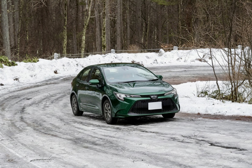 凍結路面で滑る原因と水膜のメカニズム