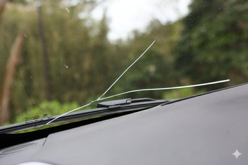 摩擦熱でガラスが割れるリスク