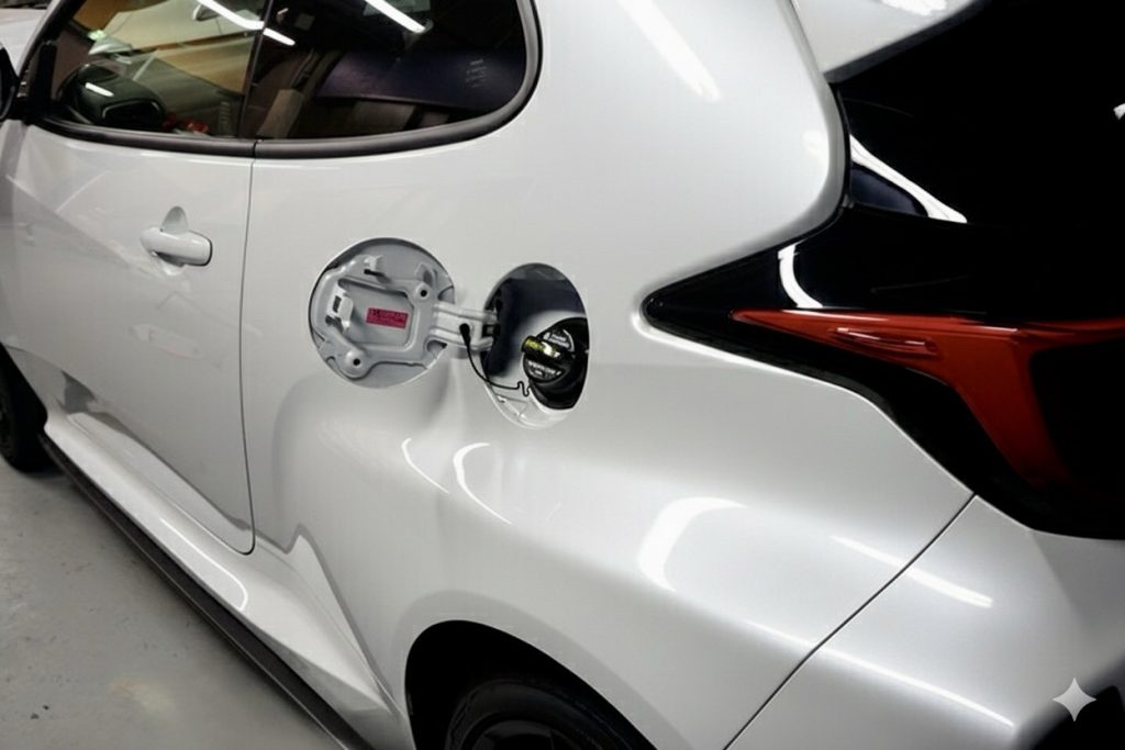 迷わないヤリスの給油口の開け方と場所